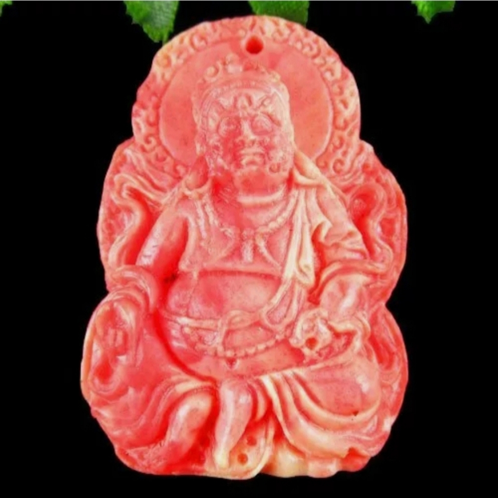 New Carved Shell Buddha Pendant.
